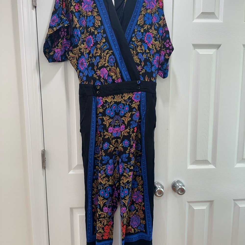 Anthropologie Multicolor Floral Jumpsuit